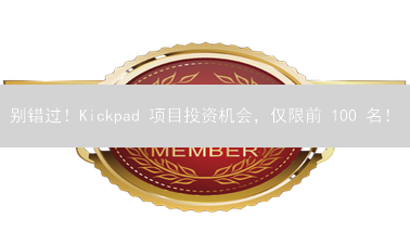 别错过！Kickpad 项目投资机会，仅限前 100 名！